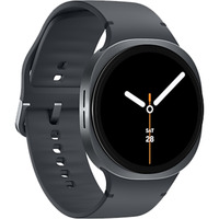 SAMSUNG Galaxy Watch8, Smartwatch dunkelgrau, 44 mm, LTE, Sport Band M/L