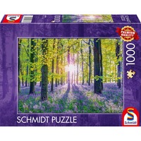 Schmidt Spiele Zarte Glockenblumen im Wald, Puzzle 1000 Teile