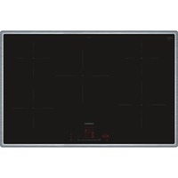 Siemens EH845HVB1E iQ100, Autarkes Kochfeld schwarz/edelstahl, 80 cm, Home Connect