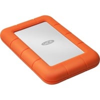 LaCie Rugged Mini 1 TB, Externe Festplatte silber/orange, Micro-USB-B 3.2 Gen 1 (5 Gbit/s)