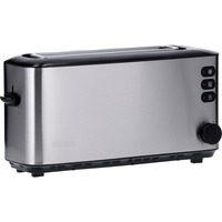 Severin Automatik-Langschlitztoaster AT 2515 silber, 1.000 Watt, für 2 Scheiben Toast