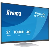 iiyama ProLite T2752MSC-W1AG, LED-Monitor 68.6 cm (27 Zoll), weiß (matt), FHD, IPS, Touchscreen, HDMI, DP, USB-Hub, 100Hz Panel