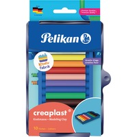 Pelikan Kreativfabrik 198/10 Knete Creaplast, Kneten 10 Farben