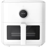 Xiaomi Smart Air Fryer 5.5L MAF15, Heißluftfritteuse weiß, 1.600 Watt, Korb 5,5 Liter, mit Sichtfenster