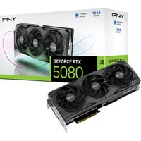 PNY GeForce RTX 5080 OC, Grafikkarte DLSS 4, 3x DisplayPort, 1x HDMI 2.1