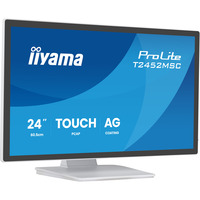 iiyama ProLite T2452MSC-W1AG, LED-Monitor 60.5 cm (24 Zoll), weiß (matt), FullHD, IPS, Touchscreen, HDMI, DP, USB-Hub, 100Hz Panel