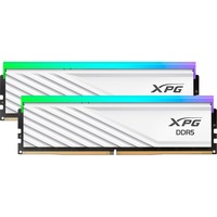 ADATA DIMM 64 GB DDR5-6000 (2x 32 GB) Dual-Kit, Arbeitsspeicher weiß, AX5U6000C3032G-DTLABRWH, Lancer Blade RGB, INTEL XMP, AMD EXPO