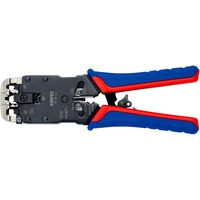 KNIPEX Crimpzange 97 51 12 blau/rot, RJ-10, RJ-11/12 und RJ-45-Stecker