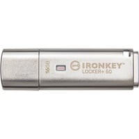 Kingston IronKey Locker+ 50 16 GB, USB-Stick aluminium, USB-A 3.2 Gen 1