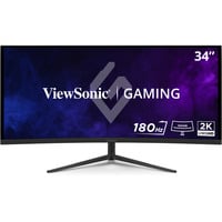 ViewSonic VX3418C-2K, Gaming-Monitor 86.4 cm (34 Zoll), schwarz, UWQHD, VA, Curved, Free Sync Premium, 180Hz Panel