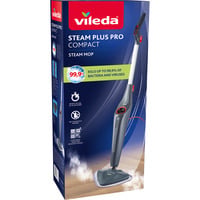 Vileda Dampfreiniger Steam Plus Pro Compact schwarz/rot