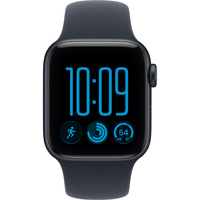 Apple Watch SE 3, Smartwatch schwarz, 40 mm, Sportarmband Navyblau S/M, Cellular