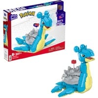 Mattel MEGA Pokémon Lapras Bauspielzeug-Set mit Actionfigur, Konstruktionsspielzeug 527 Teile
