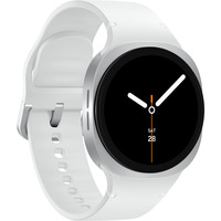 SAMSUNG Galaxy Watch8, Smartwatch silber, 40 mm, LTE, Sport Band S/M