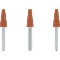 Dremel Korund-Schleifspitze Ø 6,4 mm (953), Schleifstift 3 Stück, Schaft Ø 3,2mm