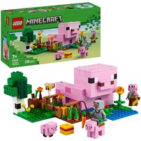 LEGO 21268 Minecraft Das Babyschwein-Haus, Konstruktionsspielzeug
