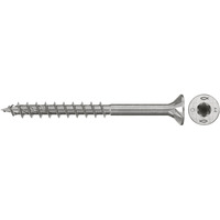 fischer Spanplattenschraube PowerFast II 4,5x50 Senkkopf TX 200 Stück, mit Teilgewinde, Edelstahl A4