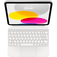 Apple Magic Keyboard Folio für iPad (10. Generation), Tastatur weiß, IT-Layout, Scherenmechanik