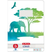 Herlitz Heft A4 16 Blatt Lineatur 26 GREENline Elefant A4