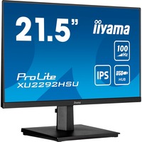 iiyama  ProLite XU2292HSU-B6, LED-Monitor 55 cm (22 Zoll), schwarz (matt), Full HD, IPS, 100Hz Panel