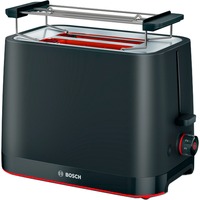 Bosch Kompakt-Toaster MyMoment TAT3M123 schwarz, 950 Watt, für 2 Scheiben Toast