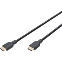 Digitus HDMI Ultra High Speed Anschlusskabel, mit Ethernet, UHD 8K schwarz, 1 Meter