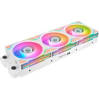 Thermaltake SWAFAN 120 EX INFINITY ARGB Sync PC Cooling Fan Wood Edition, Gehäuselüfter weiß, 3er-Pack, 120 mm, 124 mm