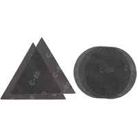 EINHELL Gitter-Schleifblatt-Set für Trockenbauschleifer, Ø 225mm 5-teilig, Körnung 80 und 120, für Wand- und Betonschleifer TE-DW 225 X