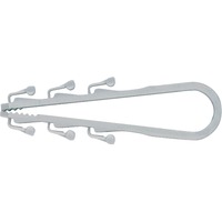 fischer Leitungsschlaufe Steckfix SF plus LS 3/13, Schelle hellgrau, 100 Stück