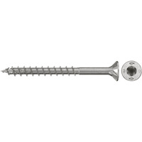 fischer Spanplattenschraube PowerFast II 4,0x40 Senkkopf TX 200 Stück, mit Teilgewinde, Edelstahl A2