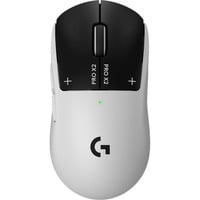 Logitech G Pro X2 SUPERSTRIKE, Gaming-Maus hellgrau/schwarz, LIGHTSPEED, HERO 2, für Windows