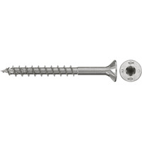 fischer Spanplattenschraube PowerFast II 4,5x35 Senkkopf TX 200 Stück, mit Teilgewinde, Edelstahl A2