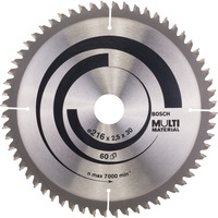 Bosch PRO Multi Material Kreissägeblatt, Ø 216mm, 60Z Bohrung 30mm, für Kapp- & Gehrungssägen