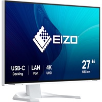 EIZO EV2740X-WT, LED-Monitor 69 cm (27 Zoll), weiß, UltraHD/4K, IPS, LAN, USB-C