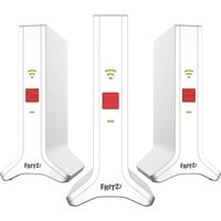 FRITZ! Mesh Set 4200 3er-Set, Repeater weiß/rot, 3x  FRITZ!Repeater 3000 AX