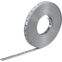 Bosch PRO FMS-19 Lochband, 10 Stück, Kabelführung hellgrau, 10 Meter x 19mm