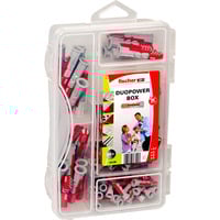 fischer DuoPower-Box mini , Dübel hellgrau/rot, 85-teilig