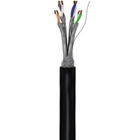 goobay Outdoor Netzwerkabel Cat.7 S/FTP (PiMF) schwarz, 305 Meter