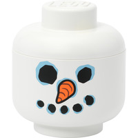 Room Copenhagen LEGO Storage Head "Snowman", klein, Aufbewahrungsbox weiß