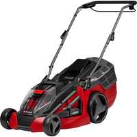 EINHELL Akku-Rasenmäher GE-CM 43 Li M Kit, 36Volt (2x18V) rot/schwarz, 2x Li-Ionen Akku 4,0Ah