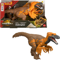 Mattel Jurassic World Wild Roar Utahraptor, Spielfigur