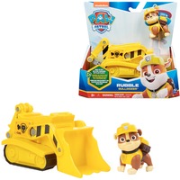 Spin Master Paw Patrol - Baustellen-Fahrzeug mit Rubble-Figur, Spielfahrzeug gelb