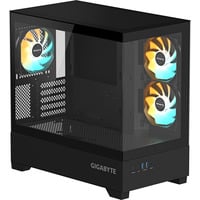 GIGABYTE C201 Panoramic, Tower-Gehäuse schwarz, Tempered Glass x 2