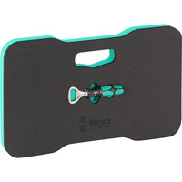 Wera Knie- und Handschmeichler Set 2, Knieschutz schwarz/grün, inkl. Wera Flaschenöffner