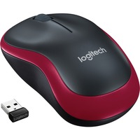 Logitech Wireless Mouse M185, Maus rot, Retail