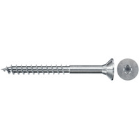 fischer Spanplattenschraube ClassicFast II 4,0x60 Senkkopf TX 200 Stück, mit Teilgewinde, verzinkt