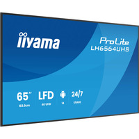 iiyama ProLite LH6564UHS-B1AG, Public Display schwarz (matt), UltraHD/4K, VA, WiFi, Fernbedienung