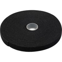 Digitus Klettband auf Rolle, 10 Meter Rolle, Kabelführung schwarz, 15mm breit