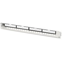 Digitus Modulares Patchpanel, 24 RJ-45 Ports silber, 1 HE, Rack Mount, geschirmt
