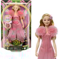 Mattel Wicked Singende Glinda-Modepuppe beweglich und mit abnehmbarer Film-Mode und Accessoires